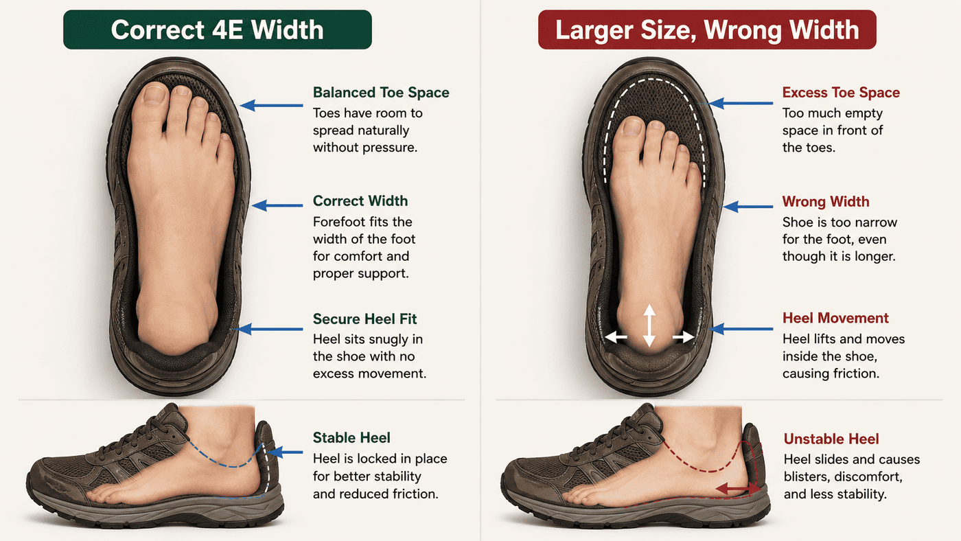 Wat zijn 4E brede schoenen?