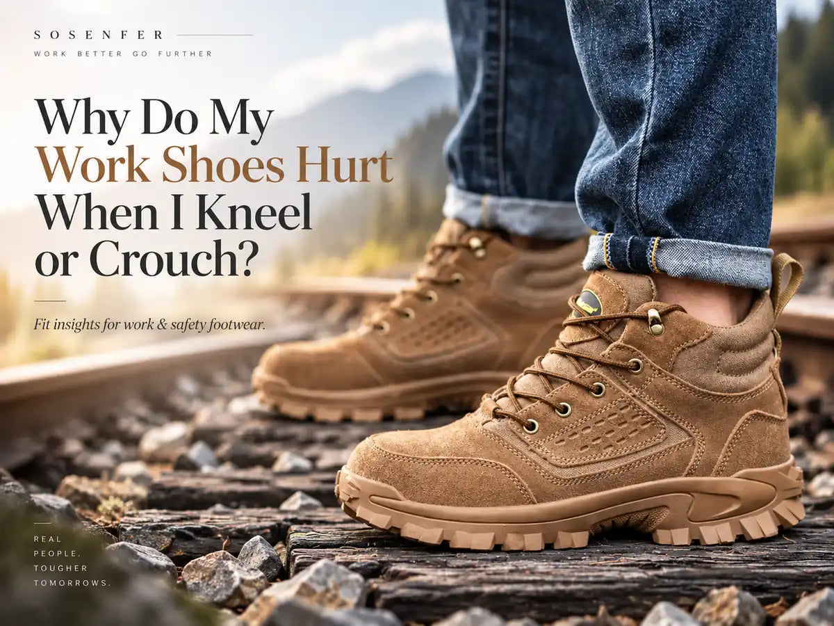 Why Do My Work Shoes Hurt Only When I Kneel or Crouch?