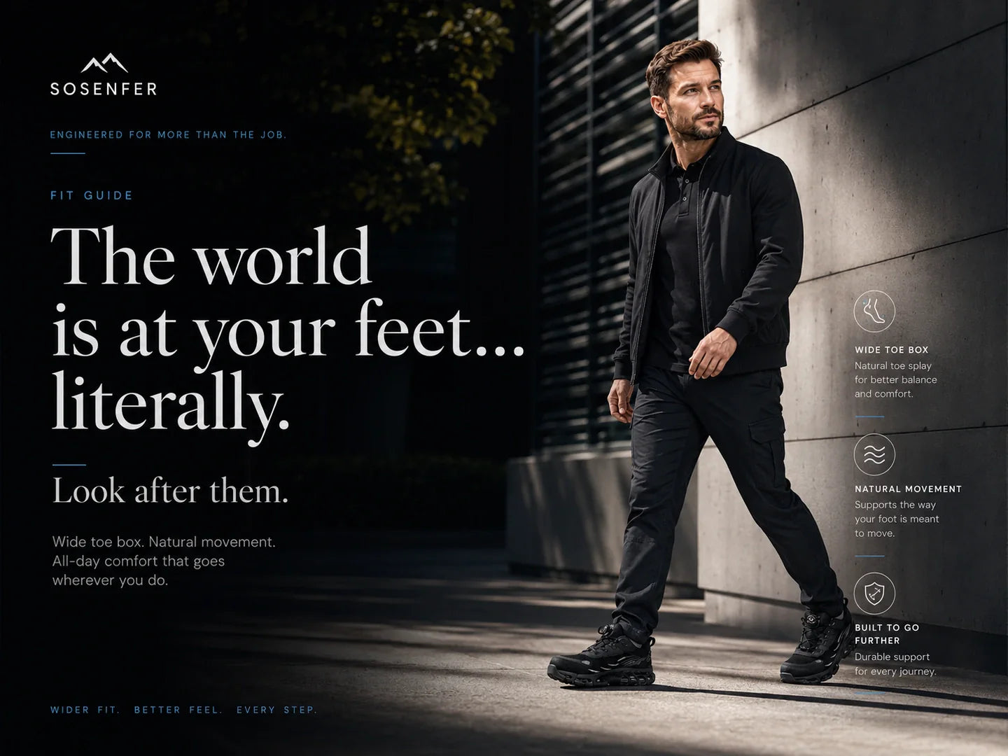 The world is at your feet… literally. Look after them