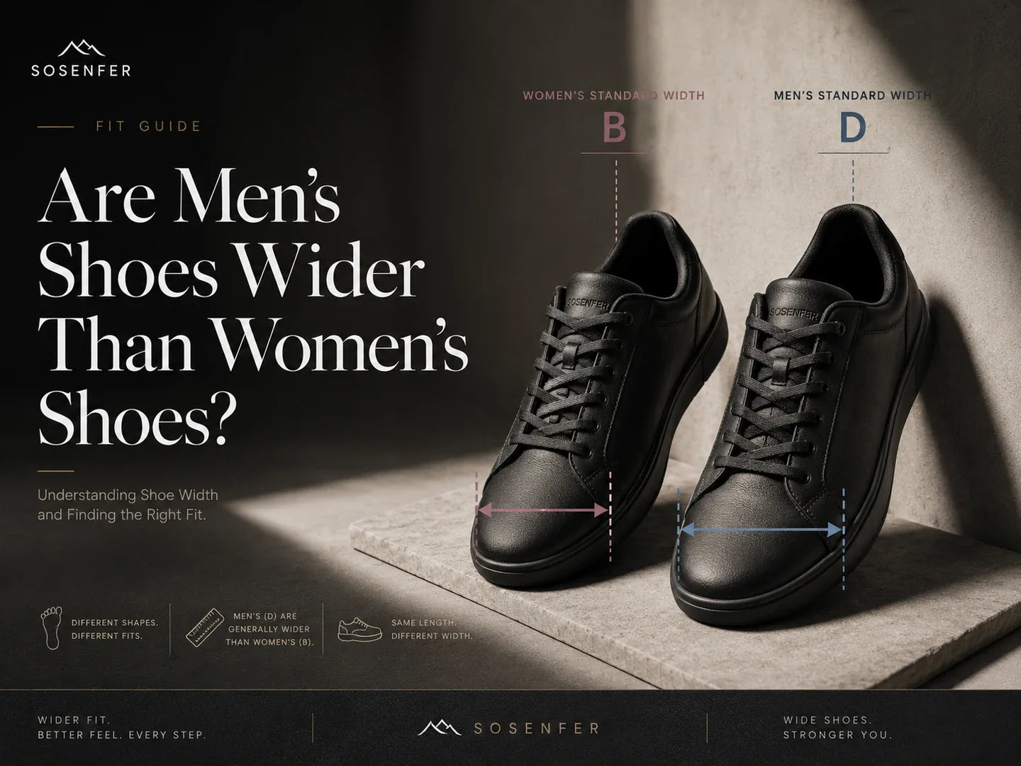 Are Men's Shoes Wider Than Women's Shoes?