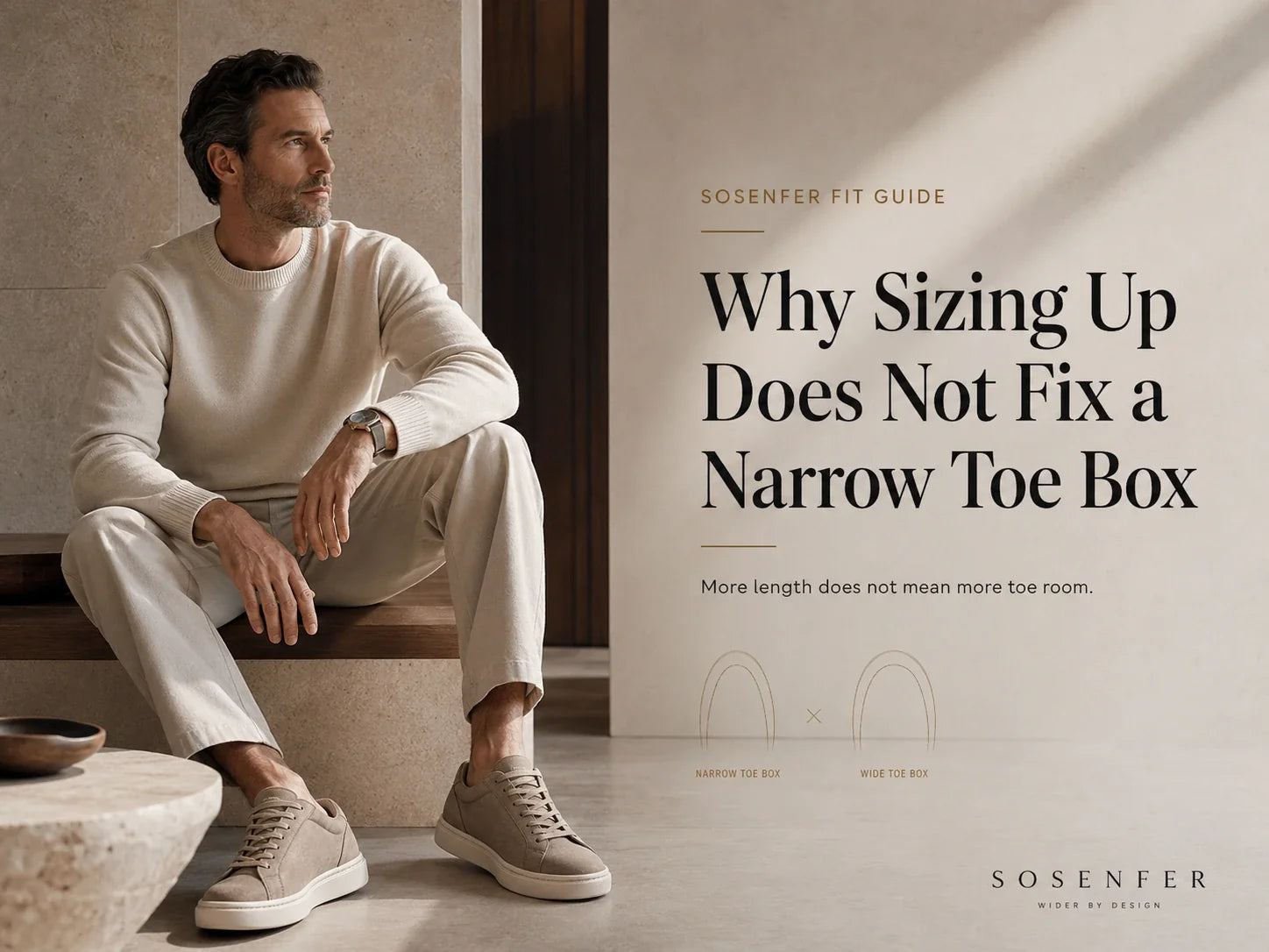 Why Sizing Up Does Not Fix a Narrow Toe Box