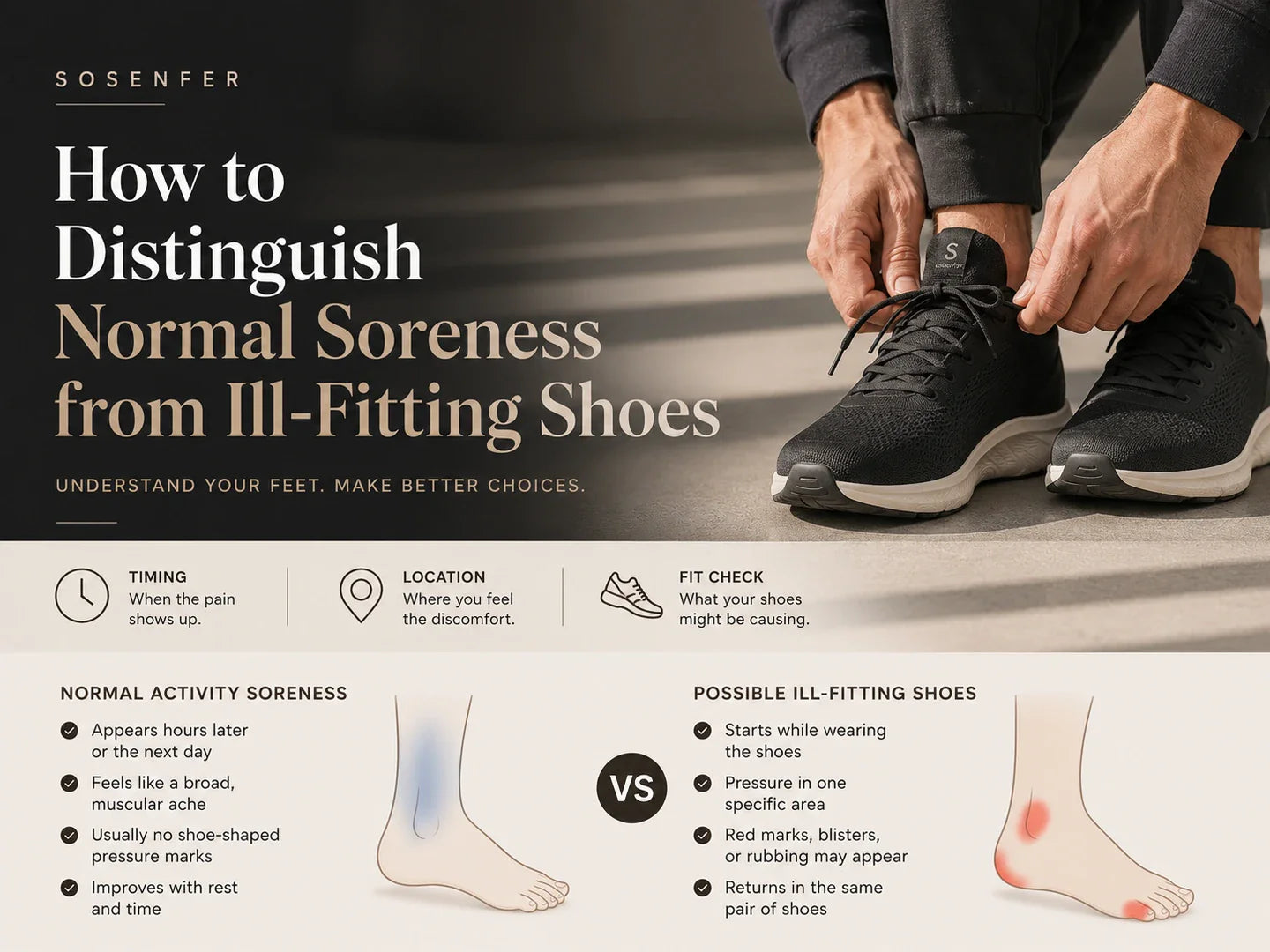 How to Distinguish Normal Soreness from Ill-Fitting Shoes