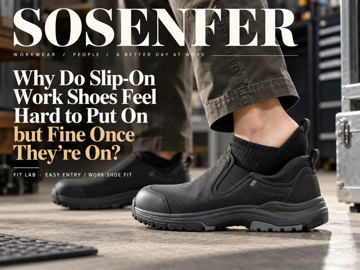 Why Are Slip-On Work Shoes Hard to Put On but Comfortable Once On?