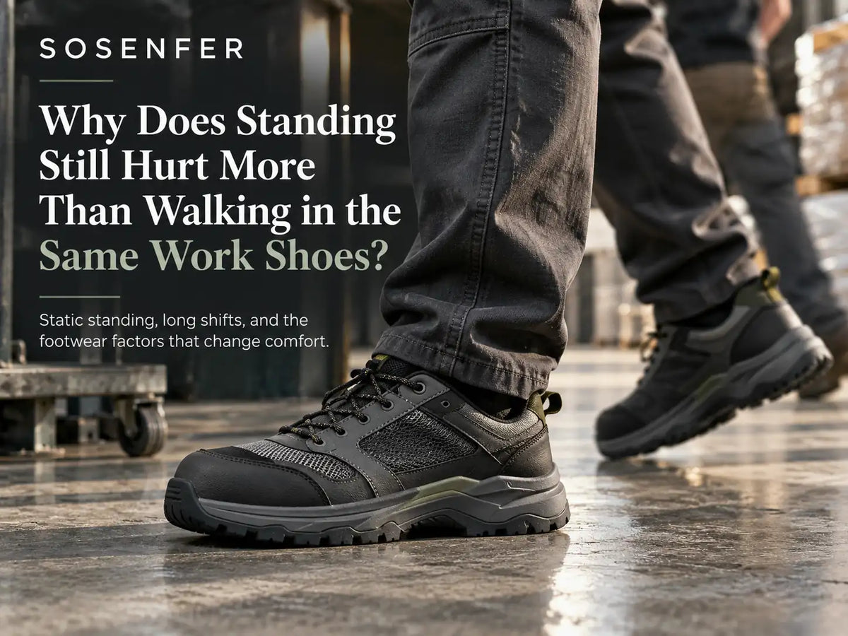 Why Does Standing Still Hurt More Than Walking in Work Shoes?
