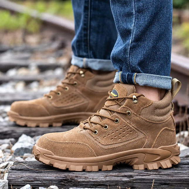 CanyonRidge 2E Suede Steel Toe Work Boots