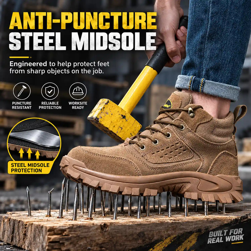 CanyonRidge 2E Suede Steel Toe Work Boots