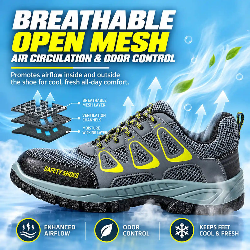 RidgeMesh 2E Steel Toe Safety Shoes