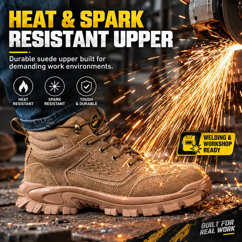 CanyonRidge 2E Suede Steel Toe Work Boots