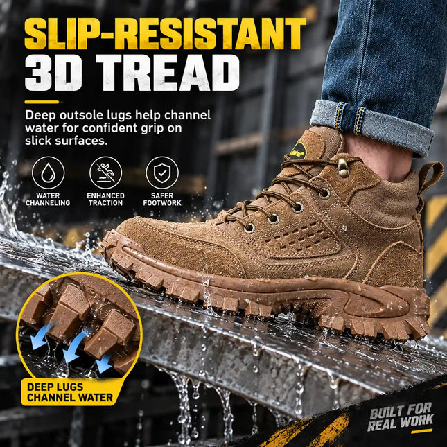 CanyonRidge 2E Suede Steel Toe Work Boots