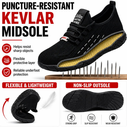 AeroWeave Lightweight Wide Toe Safety Shoes