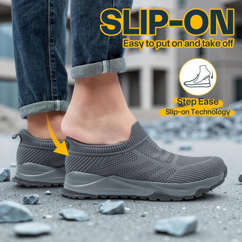 ApexWide Gray Composite Wide Toe Box Safety Shoes