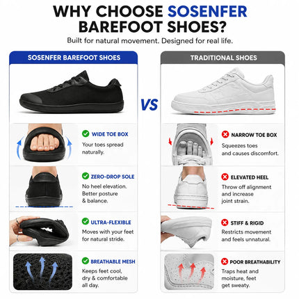 AirGround Wide Toe Barefoot Shoes