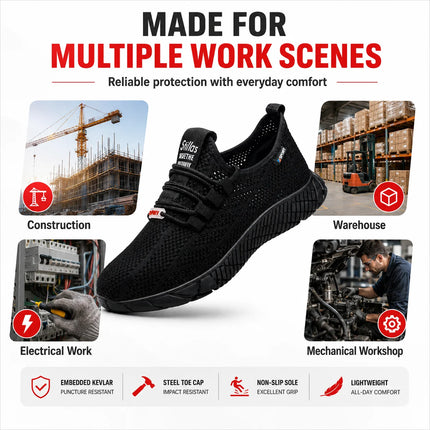 ForgeAir Lightweight Wide Toe Safety Shoes