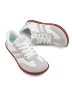 Leather- White&grey
