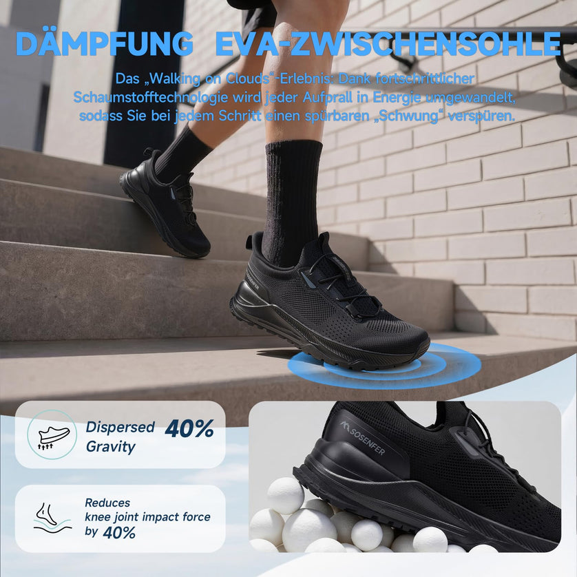 ShadowFlex Wide Slip-On Walking Shoes