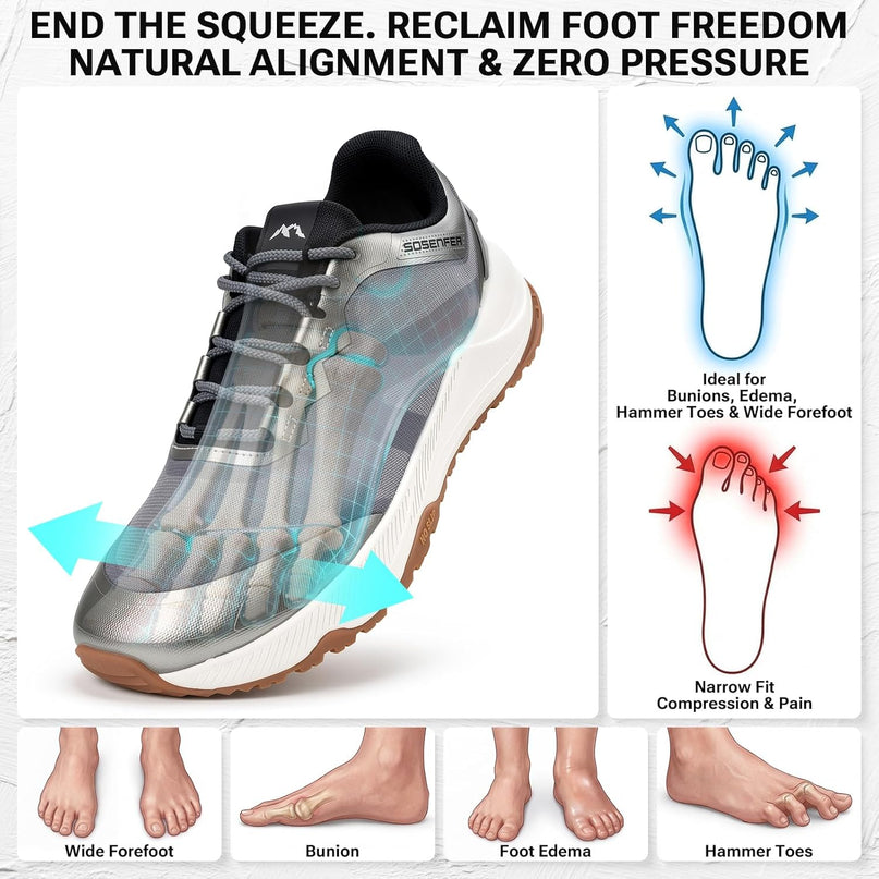 Scarpe da Passeggio StoneTrack con Punta Larga