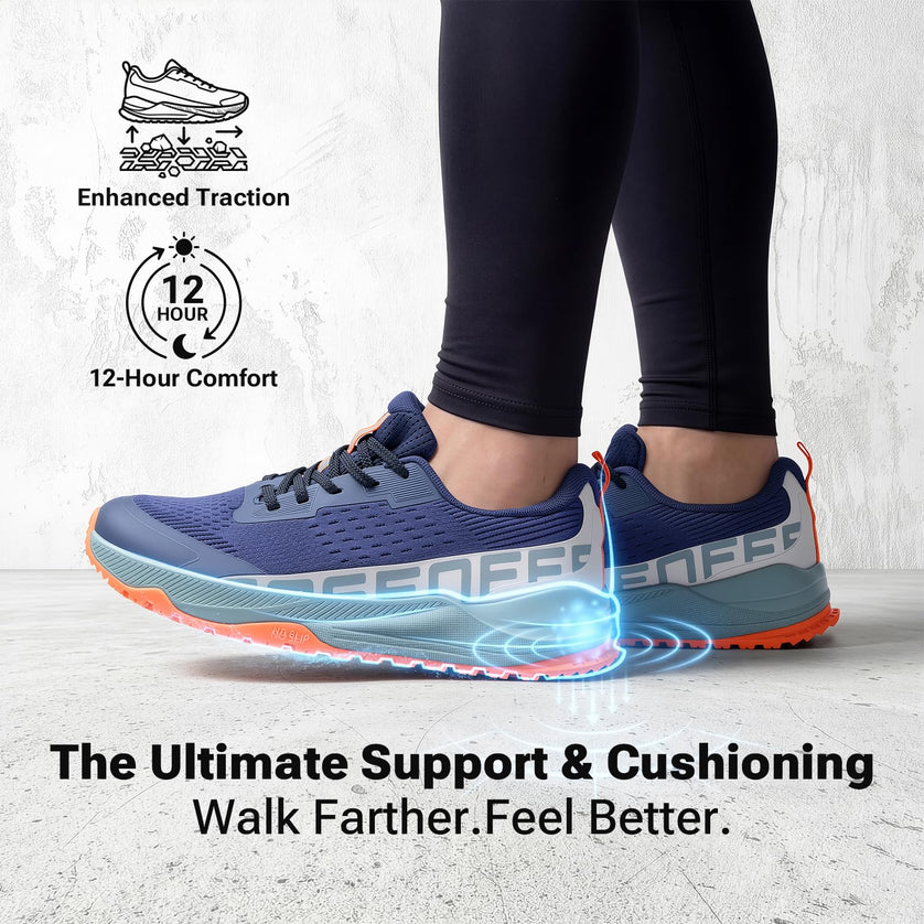 TrailPulse Wide Toe Box Walking Shoes