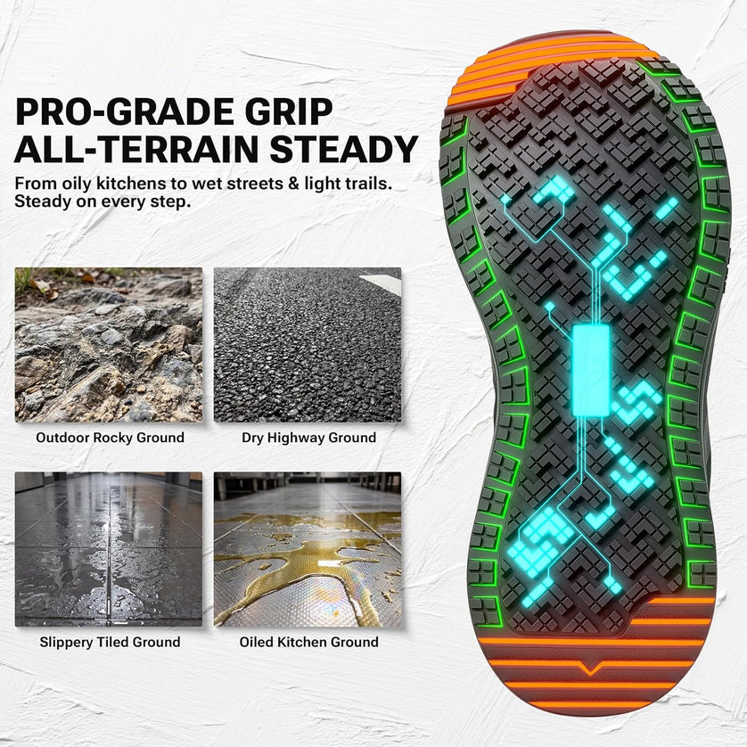 GripLock Wide Toe Box Walking Shoes