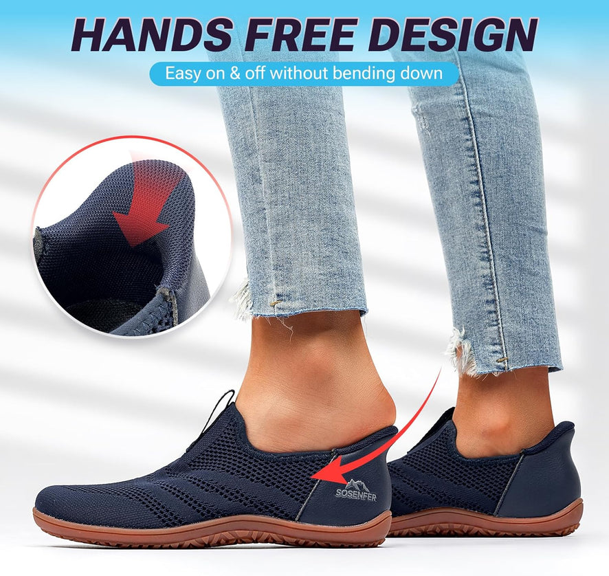 AirFlex Step-In Knit Wide Toe Box Walking Shoes