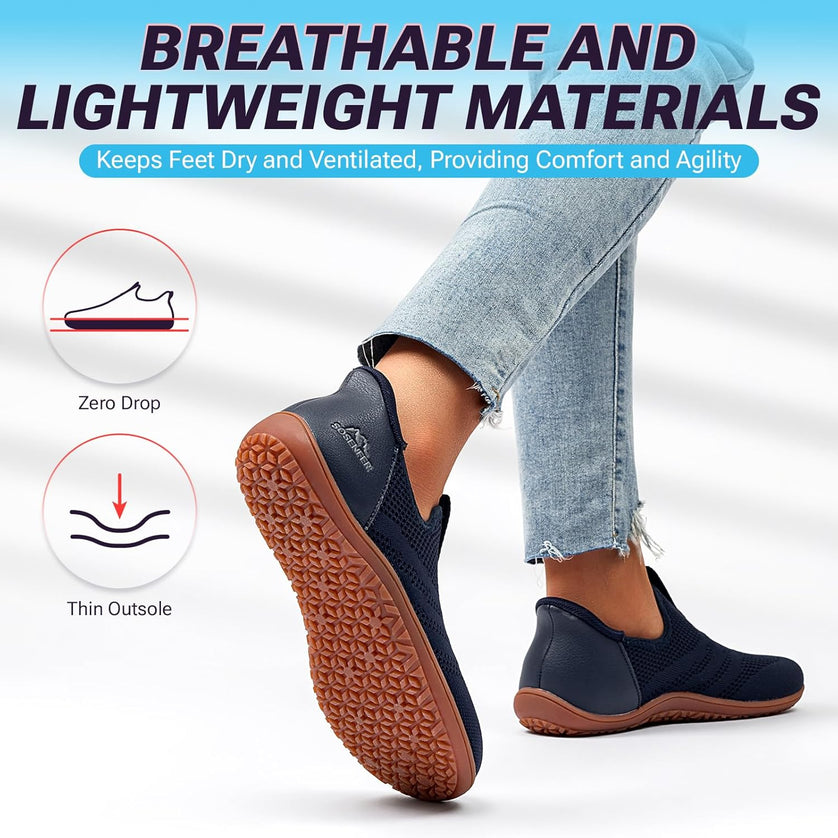 AirFlex Step-In Knit Wide Toe Box Walking Shoes