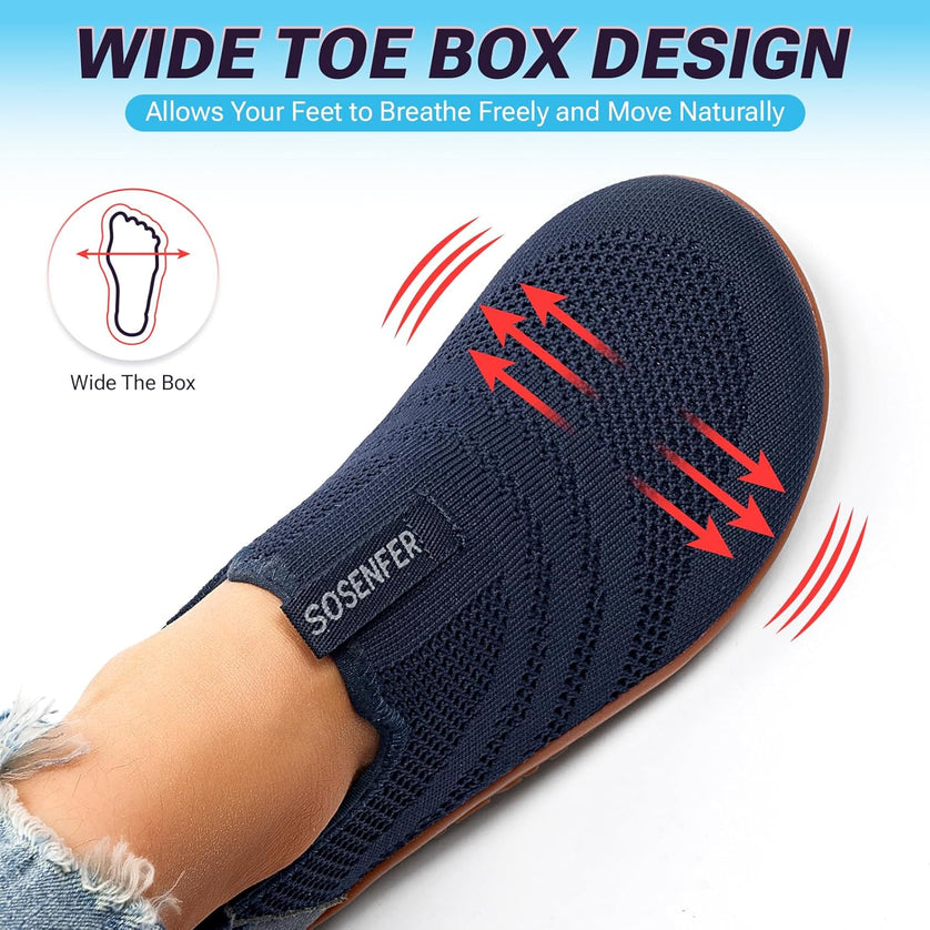 AirFlex Step-In Knit Wide Toe Box Walking Shoes