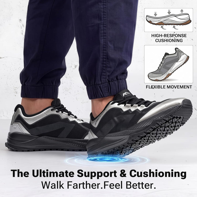 Scarpe da Passeggio GripLock con Punta Larga