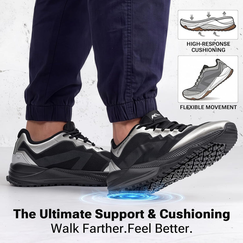 GripLock Wide Toe Box Walking Shoes