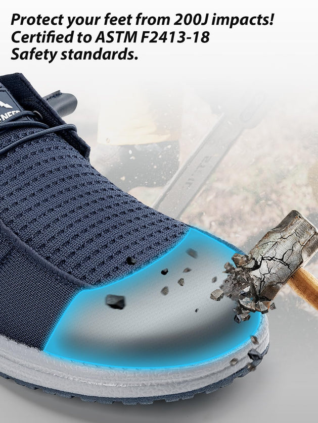 Men's Deep Navy FlexGuard Pro Safety Shoes