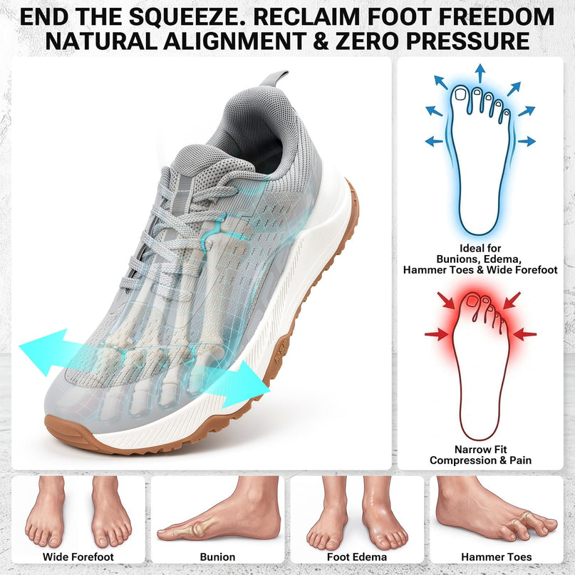 Scarpe da Passeggio VeloStride con Punta Larga
