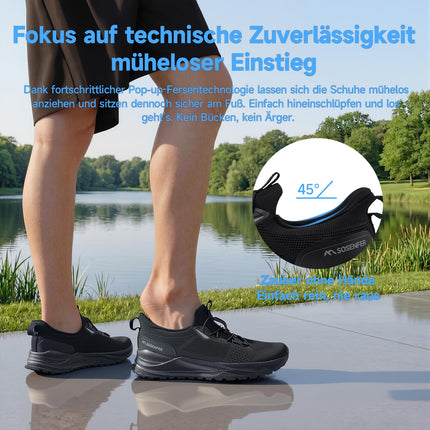 ShadowFlex Wide Slip-On Walking Shoes
