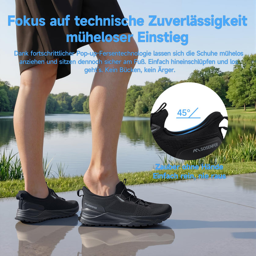 ShadowFlex Wide Slip-On Walking Shoes