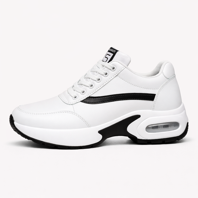 Height Increasing White Casual Shoes