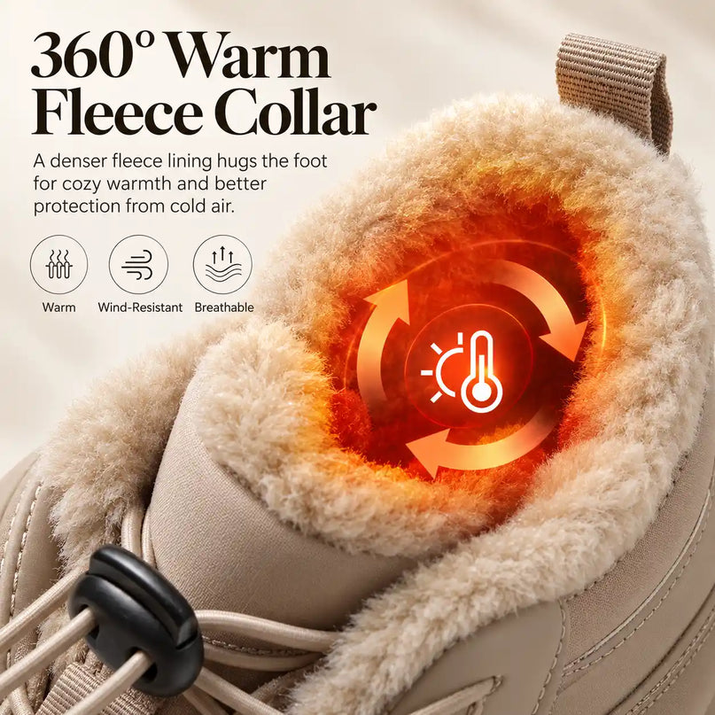 AlpineRoam Wide Toe Winter Hiking Boots