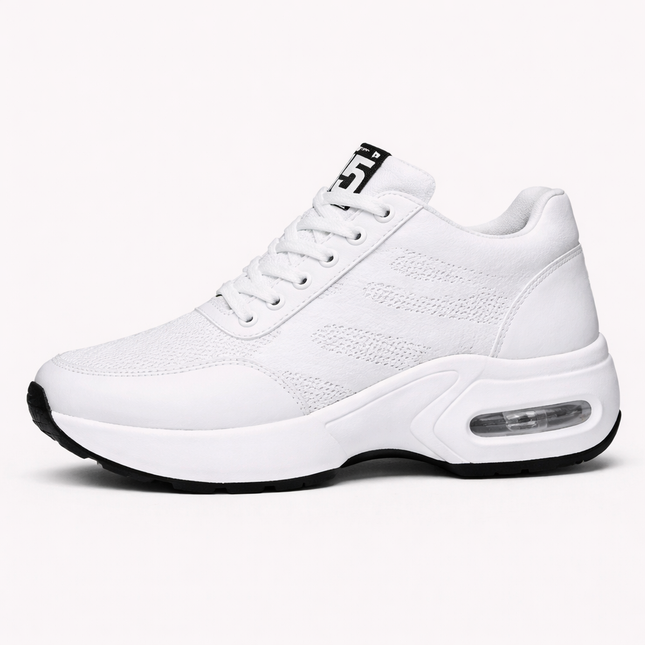 AuraLift Hidden Wedge Air Cushion Knit Sneakers