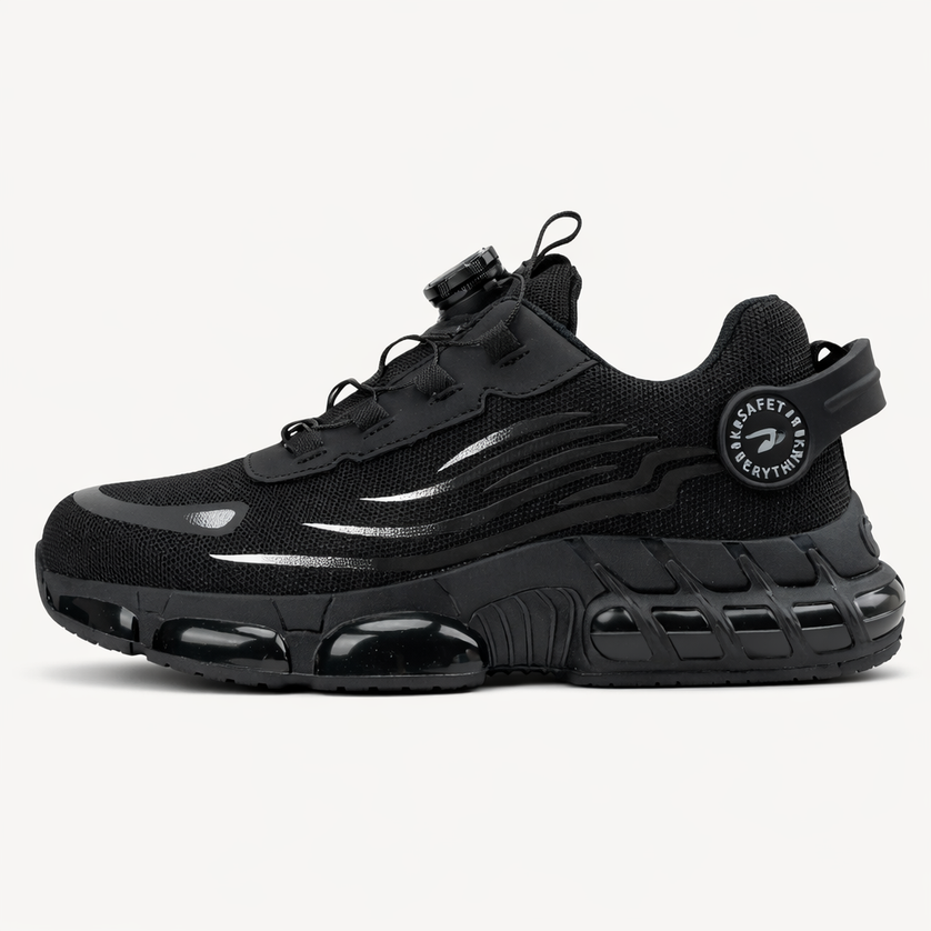 Steel Toe Safety Shoes with Rotary Buckle