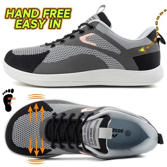 Nuvia freihändige Barfuß-Slip-ons mit breitem Zehenbereich