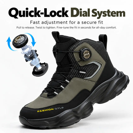 TorqueGuard Dial Steel Toe Work Boots