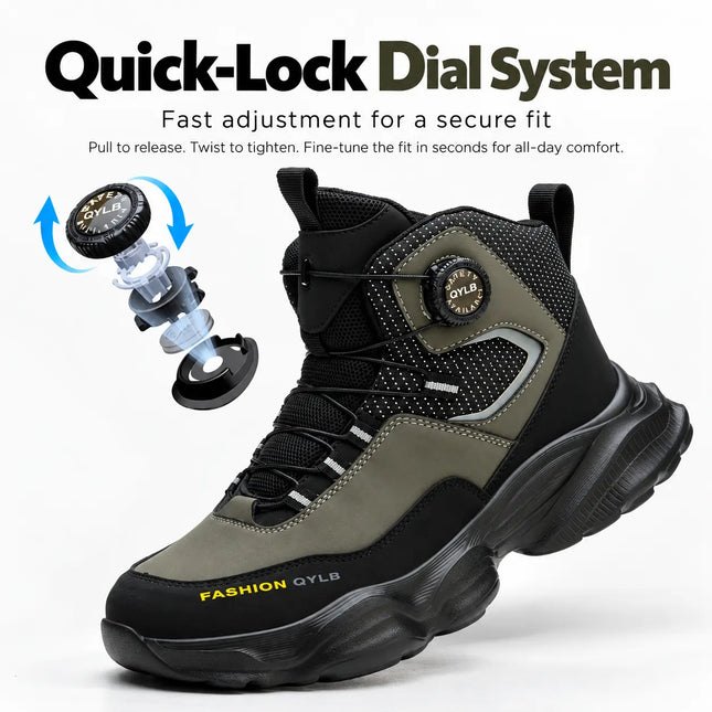 TorqueGuard Dial Steel Toe Work Boots