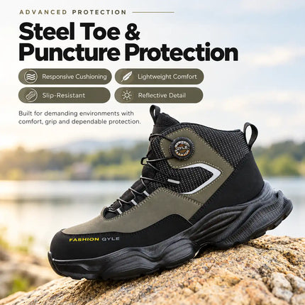 TorqueGuard Dial Steel Toe Work Boots