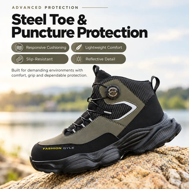 TorqueGuard Dial Steel Toe Work Boots