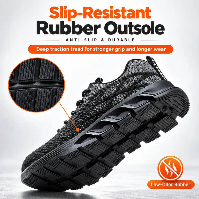 AeroGuard Lightweight Steel Toe Safety Shoes