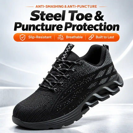 AeroGuard Lightweight Steel Toe Safety Shoes