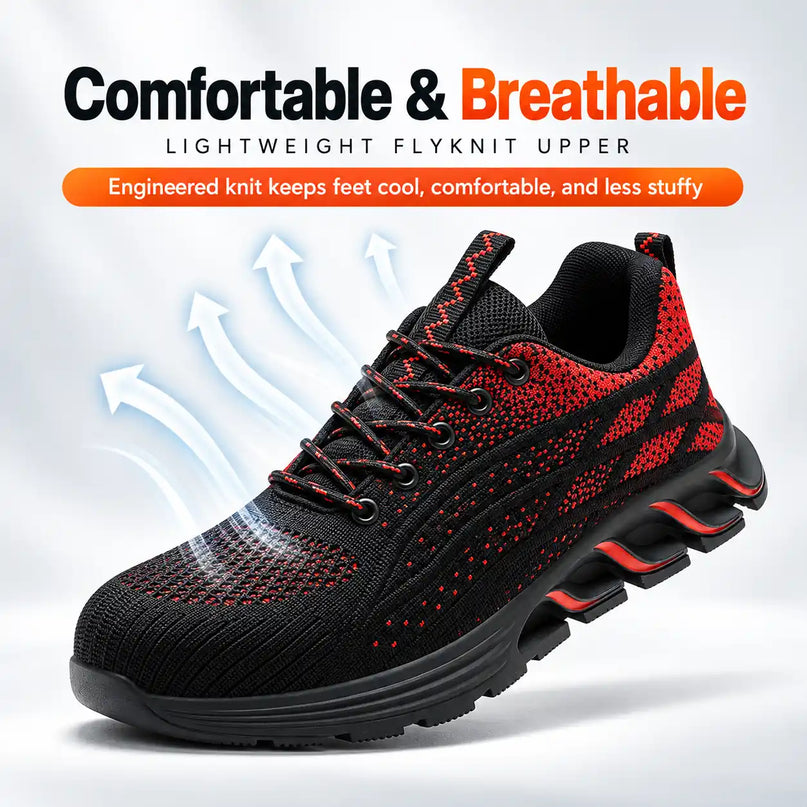 AeroGuard Lightweight Steel Toe Safety Shoes